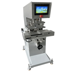 Máquina de impresión de almohadilla PLC de alta gama con transporte