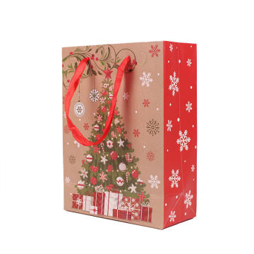Anpassad julförpackning Paper Presentväska med handtag