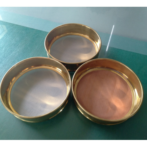 Brass standard soil test sieve