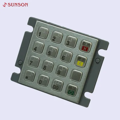 Metal Braille Numeric Pin Keypad For UPT
