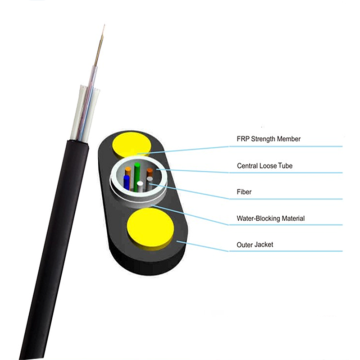 Aerial Optical Fiber Cable Outdoor Non Armored Aerial Flat Optical Fiber Cable Factory