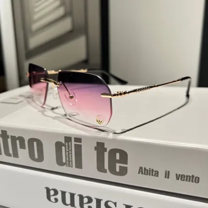 China Cartier Wholesale Rimless Designer Sunglasses