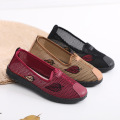 Breathable and non slip soft soled grandma shoes