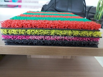 double color and durable pvc roll mat foam backing 5cm stripe