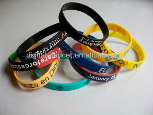 custom silicone rubber bracelet