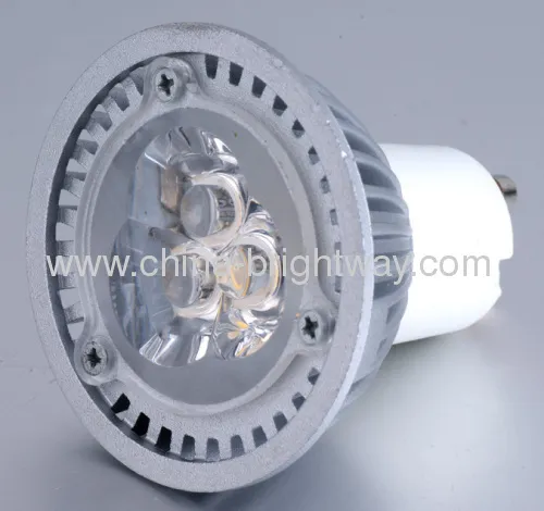 Gu10 Aluminium 3x1w Led Spotlight 