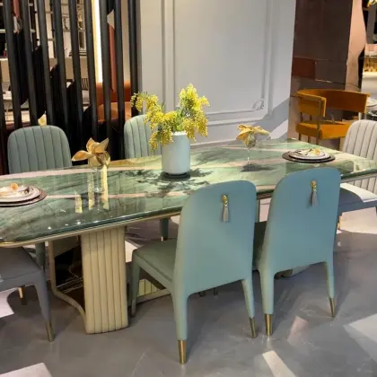 Luxury Modern Italian Kitchen Chairs Set