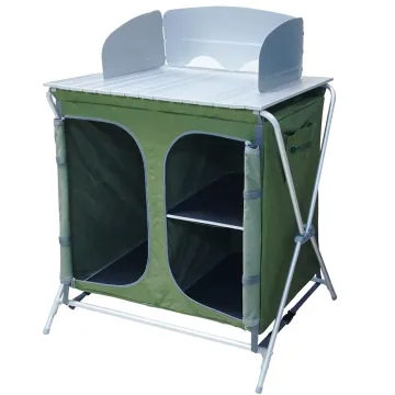 Folding Aluminum Kitchen Cabinet for Outdoor Camping
