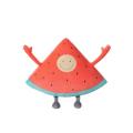 Cute smiley face watermelon plush toy children's pillow