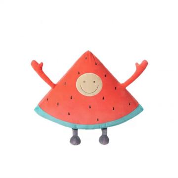 Cute smiley face watermelon plush toy children's pillow