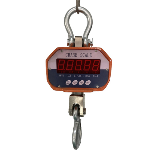 Weighing machine with green display