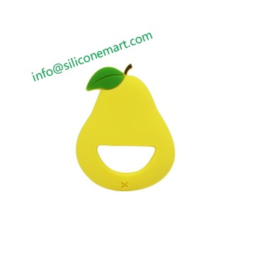 3-24 months infant fruit teething silicone teether toys pineapple strawberry orange blueberries mango apple watermelon pear