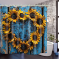 Water barrier plastic shower curtain