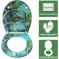 Patterned Duroplast Toilet Seat Soft Close (coco)