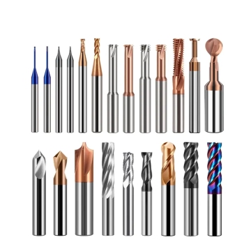 Taglienti di carburo solido di rabbia professionale Set: 1-6 Mulini da flauto con HRC55/65/70/75 Durezza per strumenti CNC