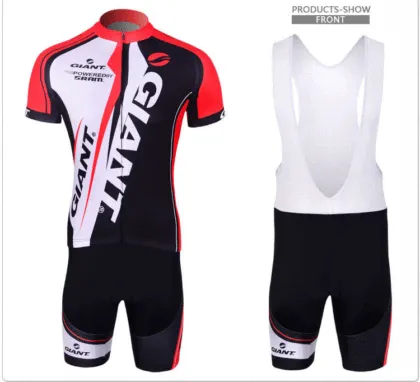 Giant Red Color Outdoor Bike Wear Sport Wear Cycling Jersey Bib Shorts Cycling Clothing PRO Cycling Jersey