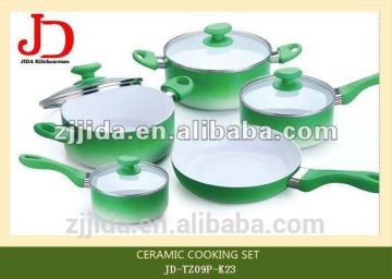 Aluminum ceramic nonstick coating cookware