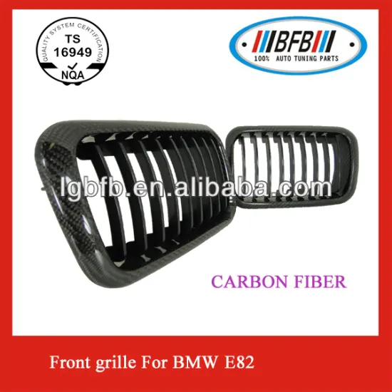 FIT FOR BMW E82 FRONT GRILLE carbon fiber FRONT GRILLE