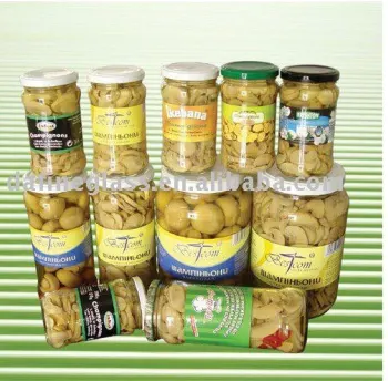 supple canned/tinned food glass jar