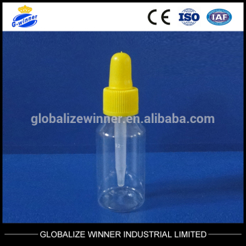 30ml clear plastic oil bottle