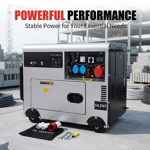 Générateur d'essence silencieux portable AVR de 6,5 kW
