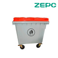 Grande poubelle mobile à quatre roues 1100L