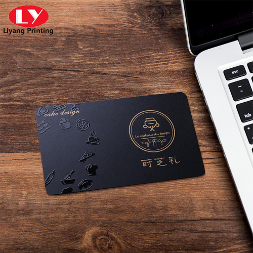 Black Premium Stamping Logo Multi Process Business Card