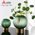 17/26 cm Lantern Ball Shape Colored Flower Glass Vase