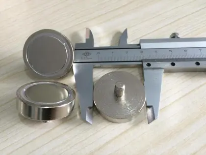Neodymium Cup Magnets Male Thread