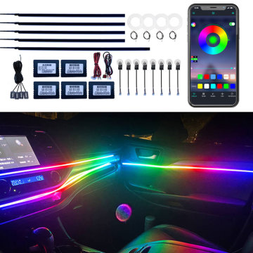 LED Rock Lights 12V Bluetooth, Multi-Voltage (4/6/8/12 Vains), 9W RGB, Waterproof Car Accessories