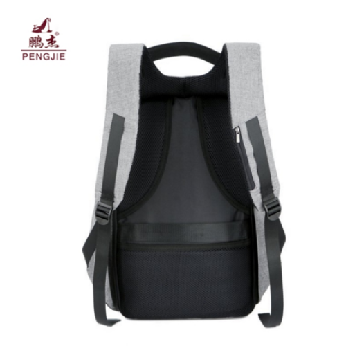 Laptop anti-pencurian USB pengisian tas ransel poliester