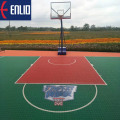 シンプルな色の屋外PPインターロックバスケットボールコートマット