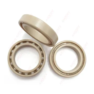 Thin Single Row PEEK Races Retainer 25x37x7 mm HXHV Plastic Ball Bearing