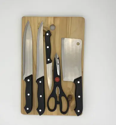6pcs chef knife board set