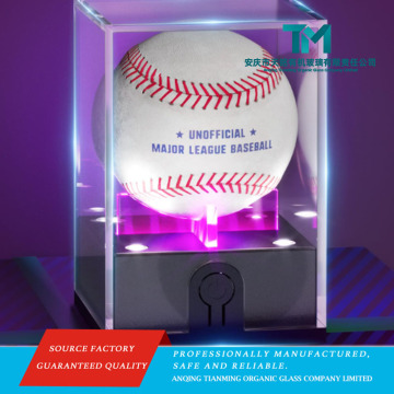 Elegant Acrylic LED Baseball Cube for Custom Displays