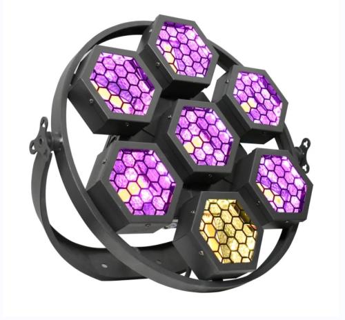 DMX 7PCS Mini LED Pixel Retro Bühnenlicht