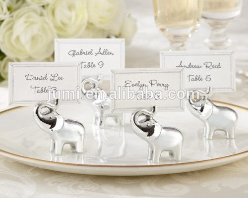 "Lucky in Love" Elephant Place Card Holder Wedding giveaway gift