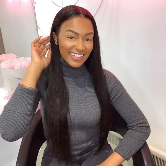 Free Shipping 150% 180% density silk straight wigs,13x4 lace front wig human hair wigs,Best hair supplier 360 lace wigs