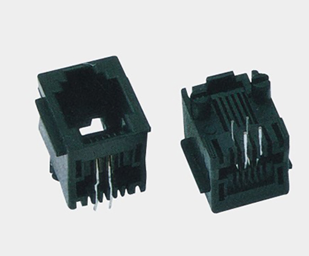 RJ12 Jack Top entry 6P4C Full Plastic