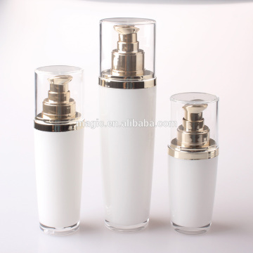 New Recycled Oval shape Acrylic designer cosmetic bottle cosmetic container plastic dispenser bottle
