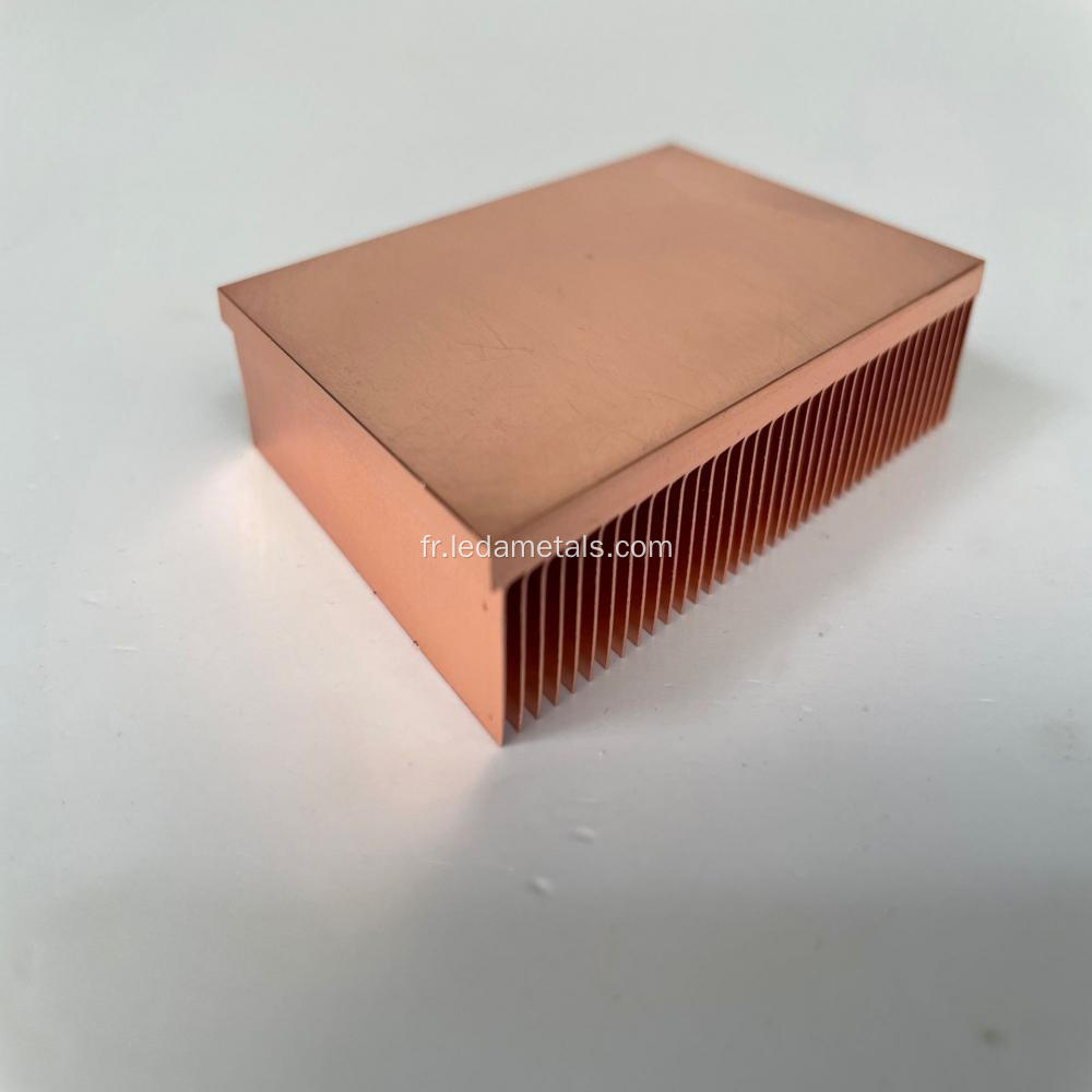 Radiateur de cuivre de pelle 70 * 50 * 15 mm d'énergie électronique