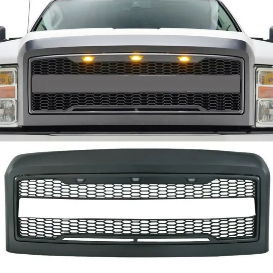 Gobison 2008-2010 Raptor Bodykit Accessories - Front Bumper Grille with Light for FORD F250/F350/F450