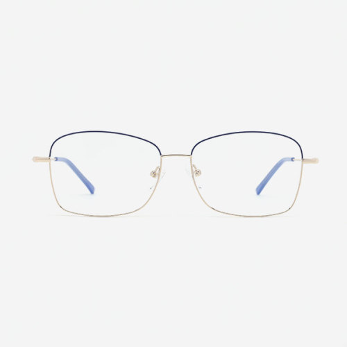 Vintage Square Metal Women's Optical Frames