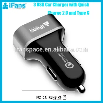 5.4A Quick Charge 3.0 Travel Car charger for in-Car use/ QC 3.0 3 USB Car Charger