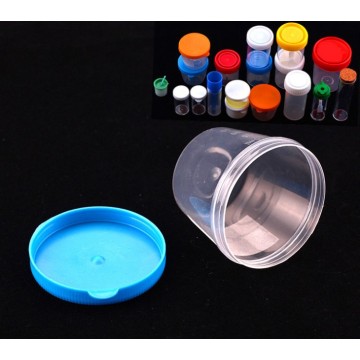 Disposable Plastic Urine Cup Container with Screw Cap