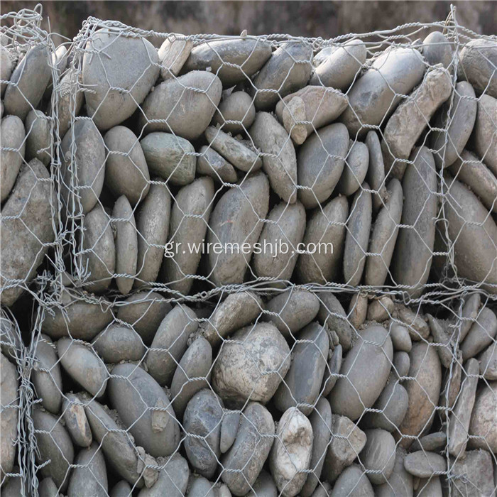 Γαλβανισμένο κιβώτιο Gabion για χαρακτηριστικό τοίχο