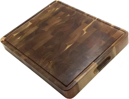 Acacia Wood Kitchen Rectangle End Grain Butcher Block Chopping Board