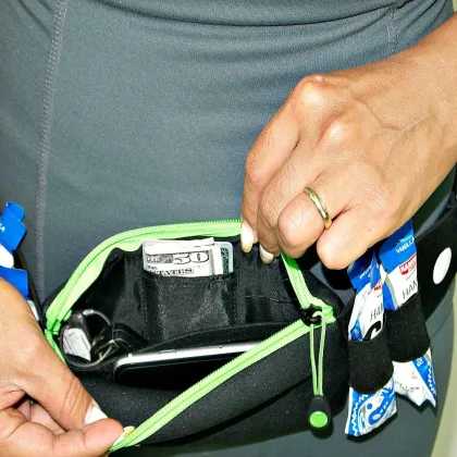 Gear-3 Pocket Sleek Running Fanny Pack Waist Pack with Secret Pocket
