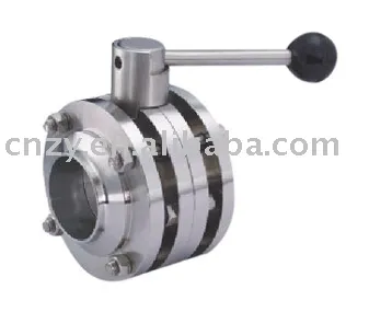 Stainless steel Three-Piece Flange Butterfly Valve