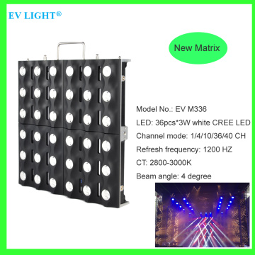 6 × 6 لوحة مصفوفة LED الحزمة البيضاء الدافئة